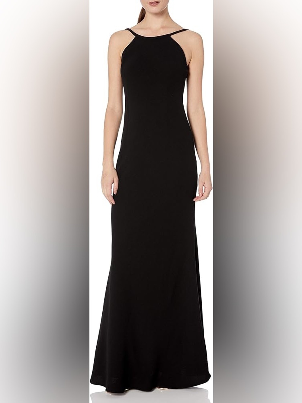 Calvin Klein Black Halter Gown